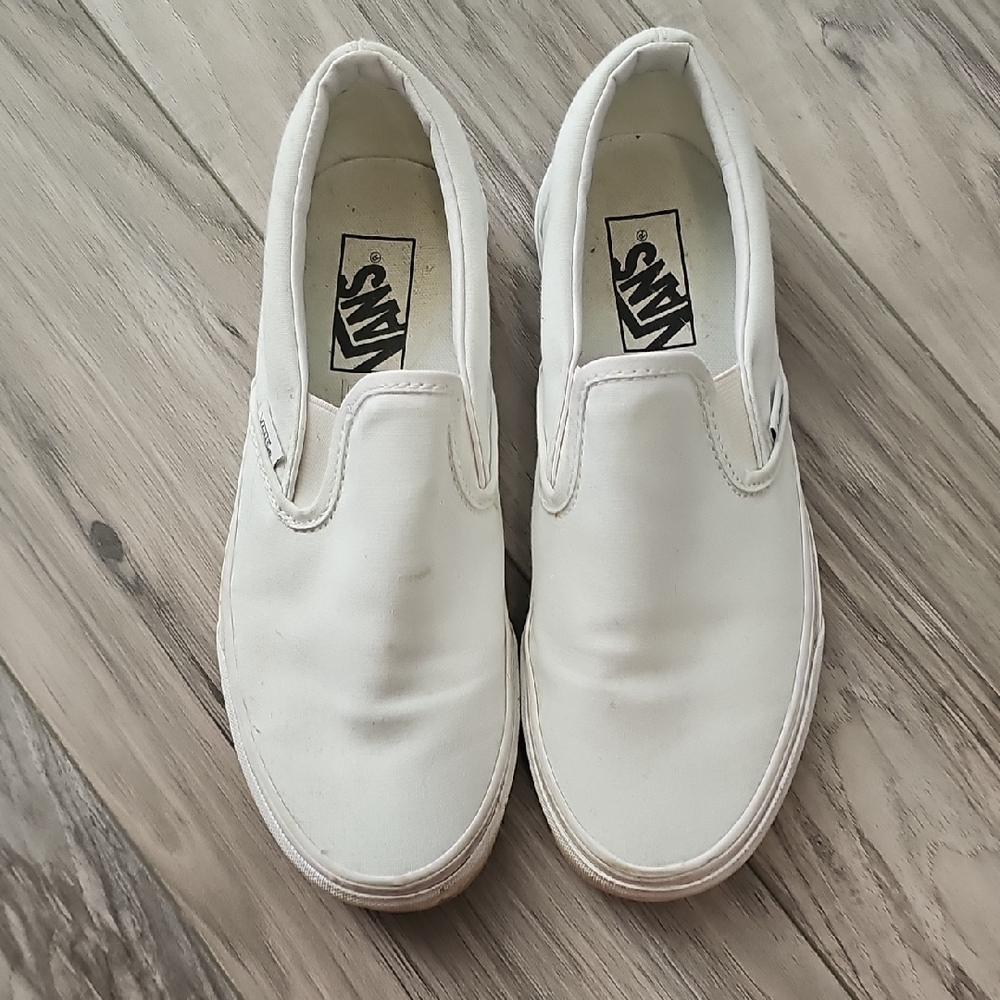 Vans Classic White Slip-Ons